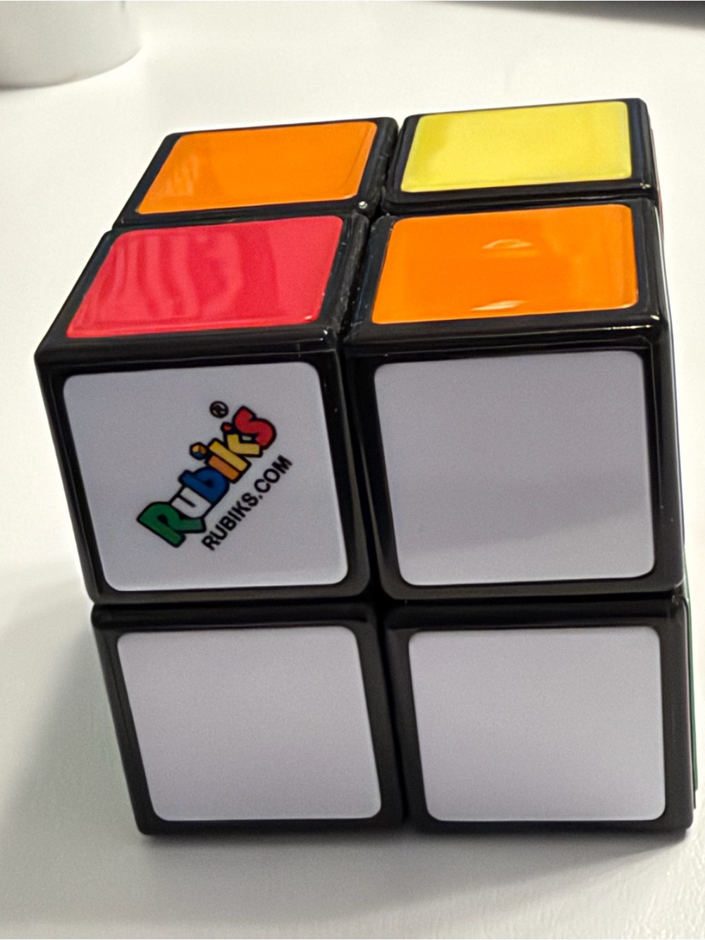 2x2 Mini rubix Cube - Red, Orange, Yellow